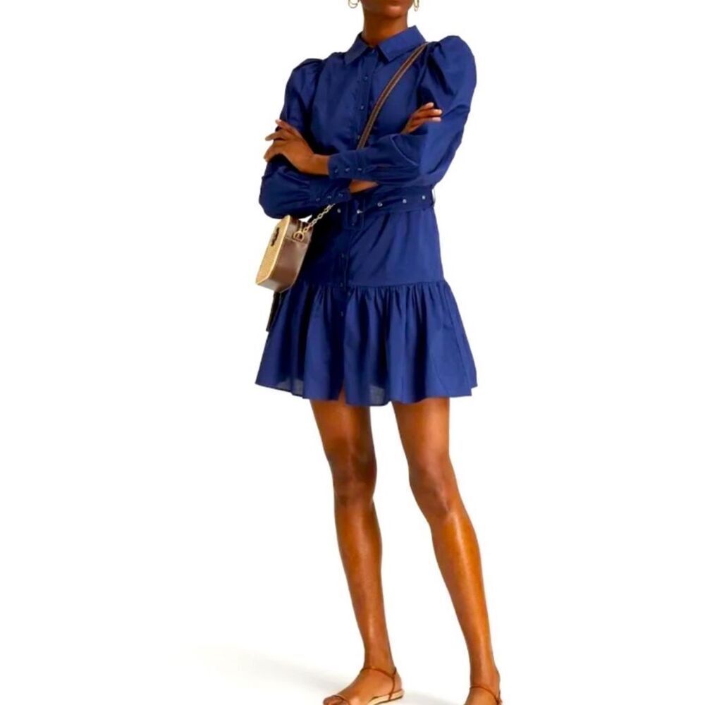 Walter Baker Tara Poplini Mini Shirt Dress Nwt Size Large